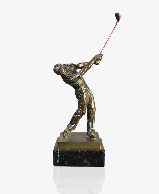 Metallgußfigur Durchschwung