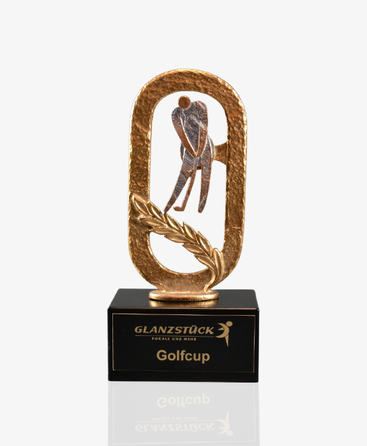 Metallgolfer mit Ring