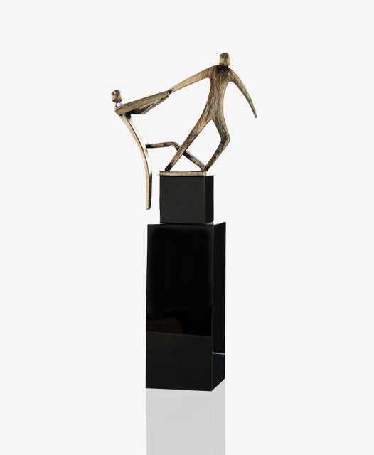 Quader aus Schwarzglas